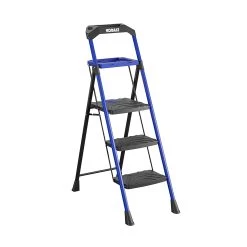 Kobalt Step Stools 3-Step 300-lb Capacity Black Steel Foldable Step Stool -Hot Sale Kobalt Shop 17788338