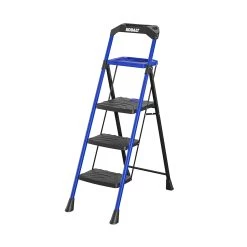 Kobalt Step Stools 3-Step 300-lb Capacity Black Steel Foldable Step Stool -Hot Sale Kobalt Shop 17788340