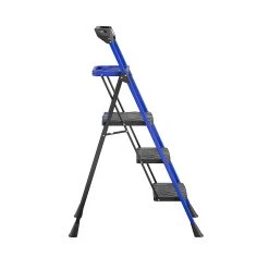 Kobalt Step Stools 3-Step 300-lb Capacity Black Steel Foldable Step Stool -Hot Sale Kobalt Shop 17788341