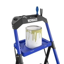 Kobalt Step Stools 3-Step 300-lb Capacity Black Steel Foldable Step Stool -Hot Sale Kobalt Shop 17788344
