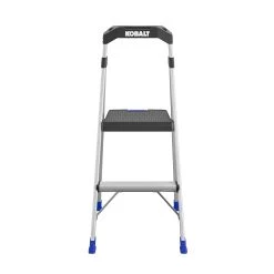 Kobalt Step Stools 2-Step 250-lb Capacity Aluminum Foldable Step Stool