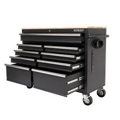 Kobalt Work Benches 46.1-in W x 37.2-in H 9-Drawer Rubber Work Bench -Hot Sale Kobalt Shop 17902368 scaled