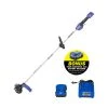 Kobalt Cordless Electric String Trimmers 24-Volt 12-in Straight Cordless String Trimmer (Battery Included)
