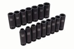 Kobalt Impact Sockets & Impact Socket Sets 16-Piece Metric 1/2-in Drive 6-Point Impact Socket Set