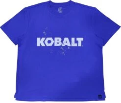 Kobalt Work Shirts Men's XX-Large Textured Cotton Short sleeve Graphic T-shirt Work Shirt