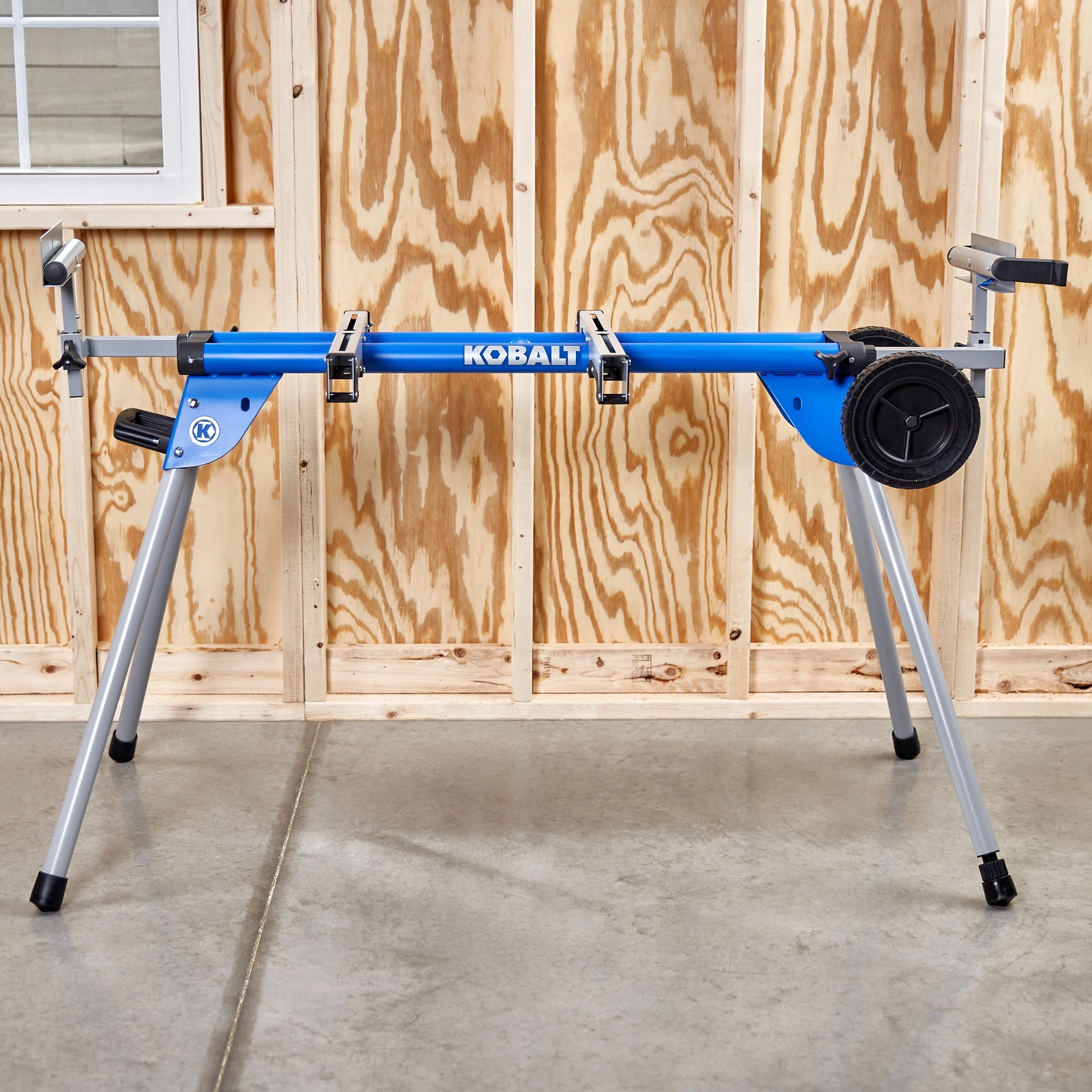 Kobalt Saw Stands Steel Adjustable Rolling Miter Saw Stand 6 Kobalt Saw Stands Steel Adjustable Rolling Miter Saw Stand - Image 6