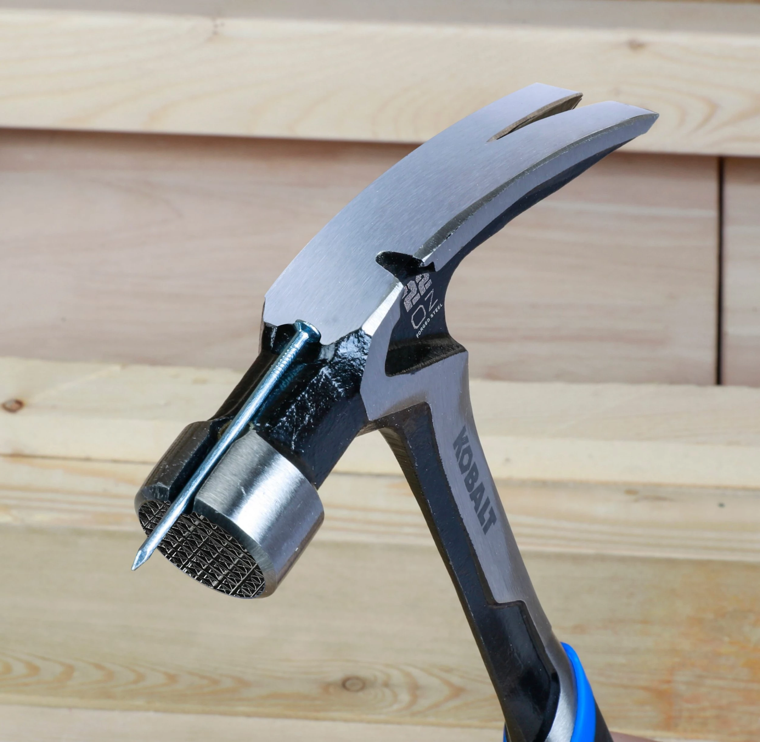 Kobalt Hammers 22-oz Milled Face Steel Head Steel Claw Hammer 6 Kobalt Hammers 22-oz Milled Face Steel Head Steel Claw Hammer - Image 6