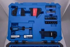 Kobalt Mechanics Tool Sets 250-Piece Standard (SAE) and Metric Combination Polished Chrome Mechanics Tool Set (1/4-in; 3/8-in) -Hot Sale Kobalt Shop 42394145 scaled