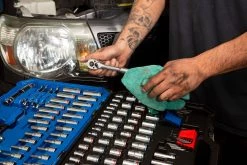 Kobalt Mechanics Tool Sets 154-Piece Standard (SAE) and Metric Combination Polished Chrome Mechanics Tool Set (1/4-in; 3/8-in) -Hot Sale Kobalt Shop 42394165 scaled