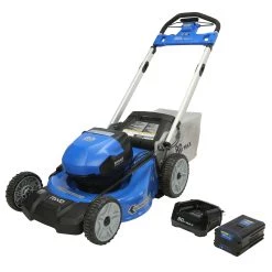 Kobalt Cordless Electric Push Lawn Mowers 80-Volt Max Brushless 21-in Self-propelled Cordless Electric Lawn Mower 6 Ah (Battery and Charger Included)
