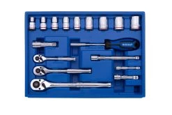 Kobalt Mechanics Tool Sets 250-Piece Standard (SAE) and Metric Combination Polished Chrome Mechanics Tool Set (1/4-in; 3/8-in) -Hot Sale Kobalt Shop 42702389 scaled