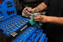 Kobalt Mechanics Tool Sets 250-Piece Standard (SAE) and Metric Combination Polished Chrome Mechanics Tool Set (1/4-in; 3/8-in) -Hot Sale Kobalt Shop 42702397 scaled