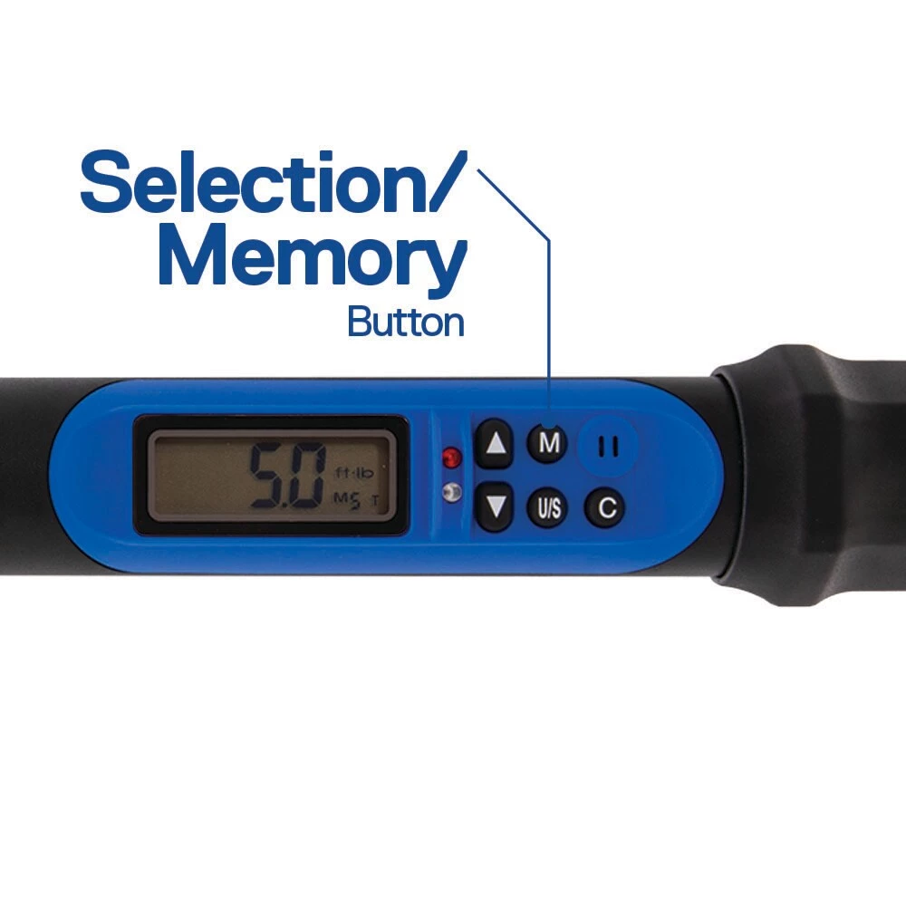 Kobalt Torque Wrenches 3/8-in Drive Digital Torque Wrench (5-ft lb to 100-ft lb) 9 Kobalt Torque Wrenches 3/8-in Drive Digital Torque Wrench (5-ft lb to 100-ft lb) - Image 9