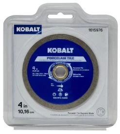 Kobalt Diamond Saw Blades 4-in Wet or Dry Porcelain Continuous Diamond Saw Blade -Hot Sale Kobalt Shop 43538972