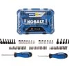 Kobalt Mechanics Tool Sets 65-Piece Standard (SAE) and Metric Combination Polished Chrome Mechanics Tool Set