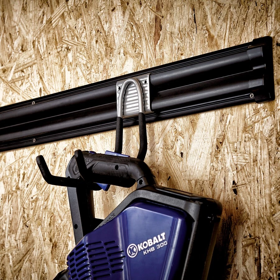 Kobalt Slatwall & Rail Storage Systems 32-in Black Plastic Multipurpose Storage Rail 5 Kobalt Slatwall & Rail Storage Systems 32-in Black Plastic Multipurpose Storage Rail - Image 5