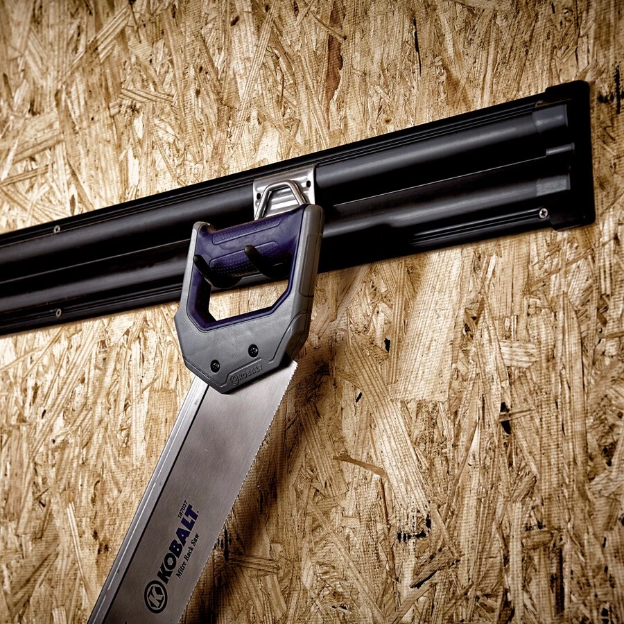 Kobalt Slatwall & Rail Storage Systems 32-in Black Plastic Multipurpose Storage Rail 4 Kobalt Slatwall & Rail Storage Systems 32-in Black Plastic Multipurpose Storage Rail - Image 4