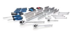 Kobalt Mechanics Tool Sets 309-Piece Standard (SAE) and Metric Combination Polished Chrome Mechanics Tool Set (1/4-in; 3/8-in) -Hot Sale Kobalt Shop 44380414 scaled