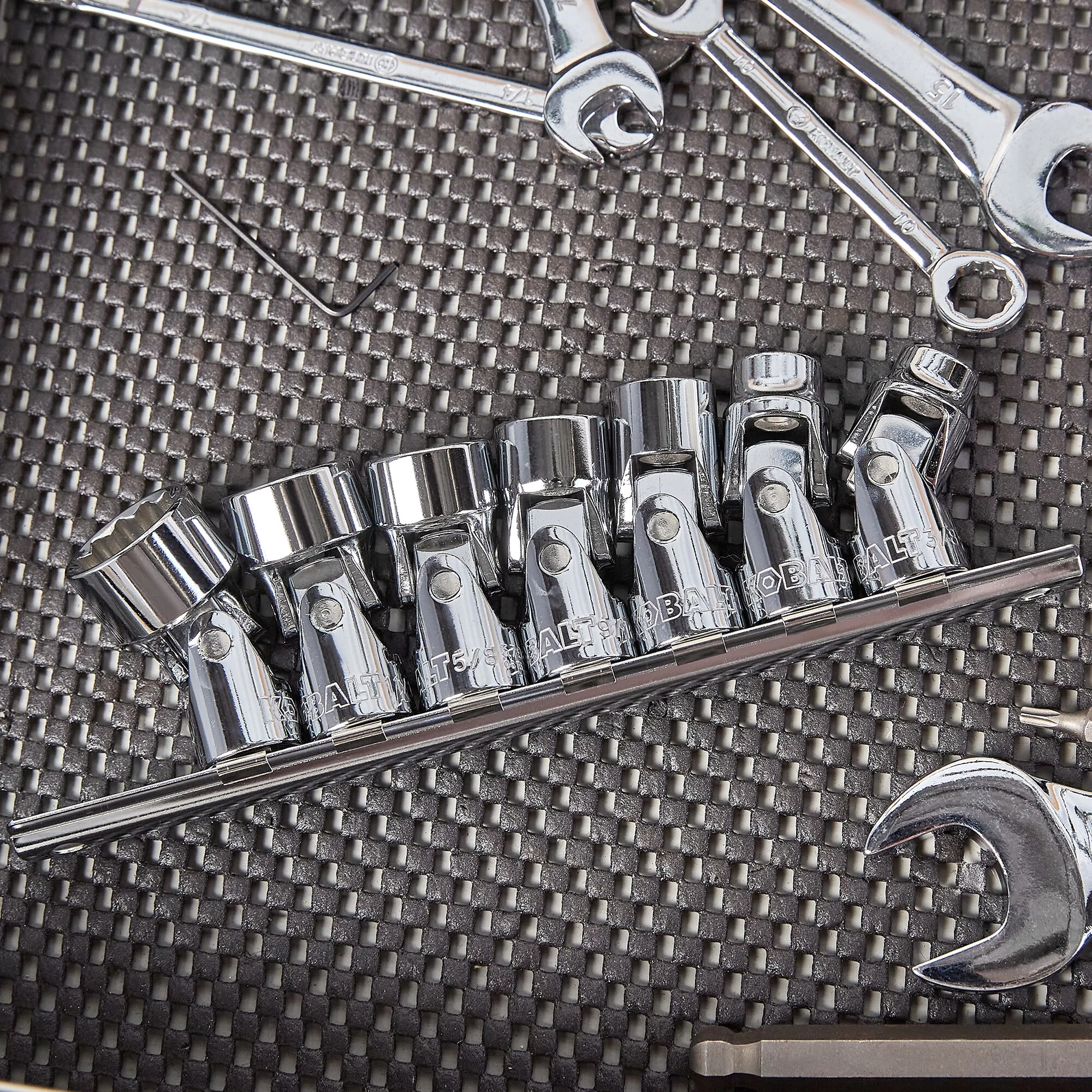 Kobalt Sockets & Socket Sets 7-Piece Standard (SAE) 3/8-in Drive 12-point Set Shallow Socket Set 2 Kobalt Sockets & Socket Sets 7-Piece Standard (SAE) 3/8-in Drive 12-point Set Shallow Socket Set - Image 2