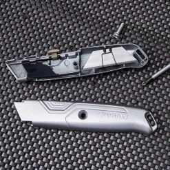 Kobalt Utility Knives Kobalt 2pk retractable utility knife 18mm 6-Blade Retractable Utility Knife with On Tool Blade Storage -Hot Sale Kobalt Shop 44577959