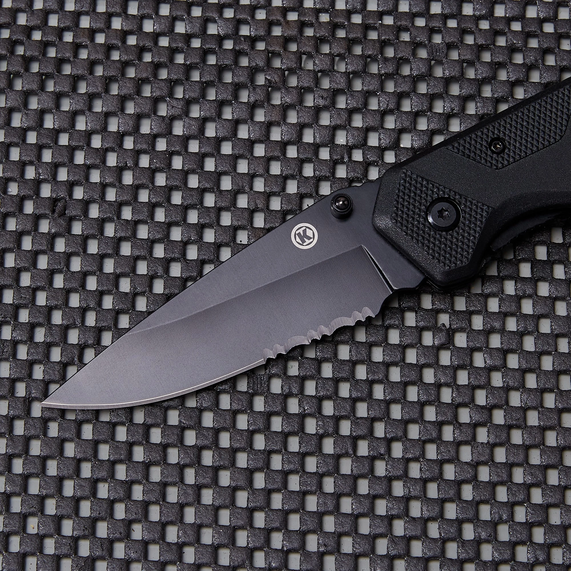 Kobalt Pocket Knives 3.5-in Stainless Steel Blade with Serration Pocket Knife 2 Kobalt Pocket Knives 3.5-in Stainless Steel Blade with Serration Pocket Knife - Image 2