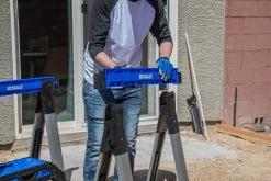 Kobalt Saw Horses 30.63-in W x 33.5-in H Adjustable Pp and Steel Construction Saw Horse (1000-lb Capacity) -Hot Sale Kobalt Shop 44628176 scaled