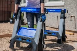 Kobalt Saw Horses 30.63-in W x 33.5-in H Adjustable Pp and Steel Construction Saw Horse (1000-lb Capacity) -Hot Sale Kobalt Shop 44628184 scaled