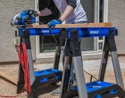 Kobalt Saw Horses 30.63-in W x 33.5-in H Adjustable Pp and Steel Construction Saw Horse (1000-lb Capacity) -Hot Sale Kobalt Shop 44628410 scaled