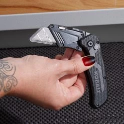 Kobalt Utility Knives Kobalt Speed Release Compact Knife 18mm 1-Blade Folding Utility Knife -Hot Sale Kobalt Shop 44864437