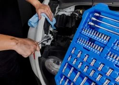 Kobalt Mechanics Tool Sets 309-Piece Standard (SAE) and Metric Combination Polished Chrome Mechanics Tool Set (1/4-in; 3/8-in) -Hot Sale Kobalt Shop 45006951 scaled