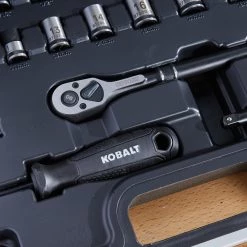 Kobalt Mechanics Tool Sets Universal 67-Piece Standard (SAE) and Metric Combination Matte Mechanics Tool Set (3/8-in) 13 Kobalt Mechanics Tool Sets Universal 67-Piece Standard (SAE) and Metric Combination Matte Mechanics Tool Set (3/8-in) -Hot Sale Kobalt Shop 45373708