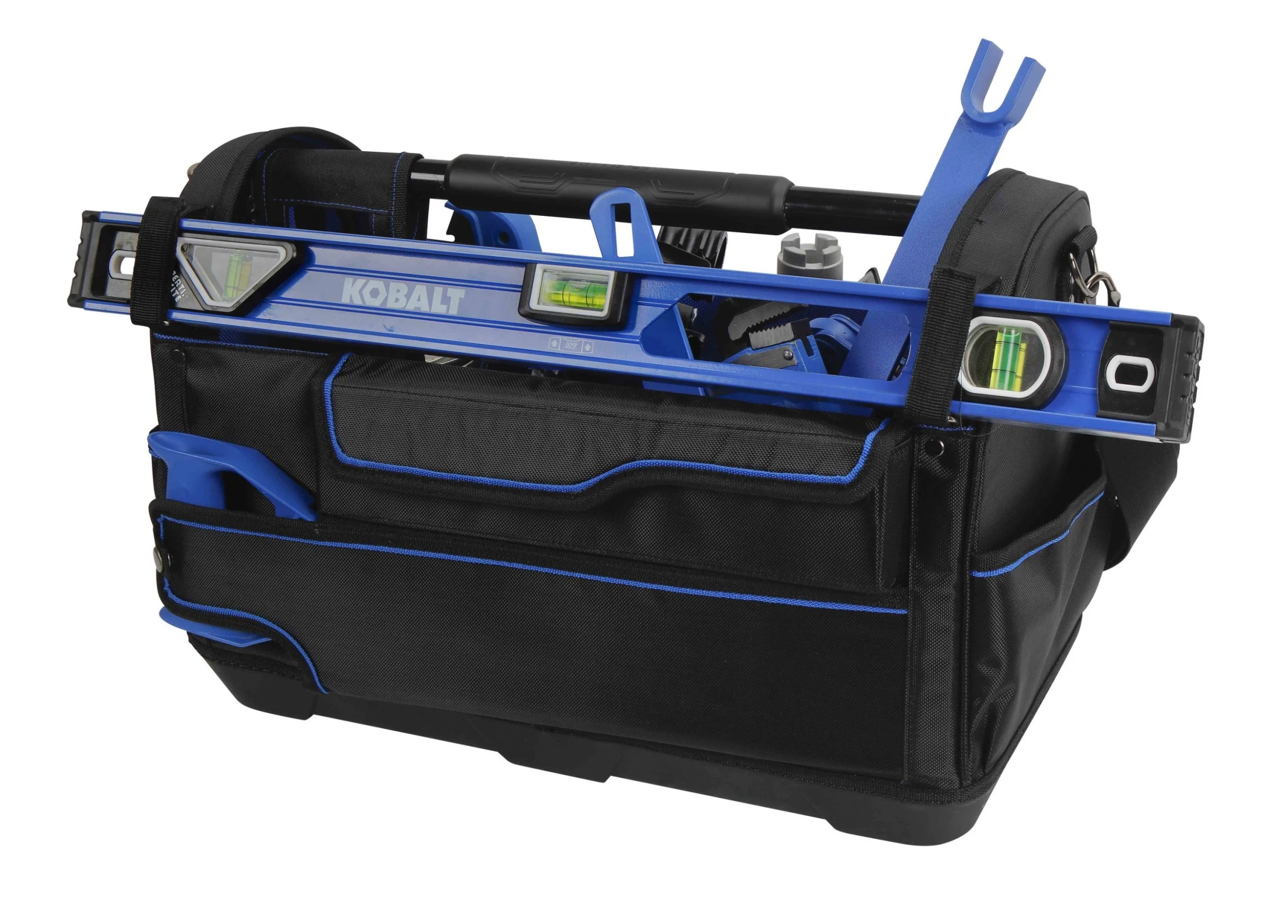 Kobalt Tool Bags Plumbing Tool Bag with Caddy Black, Blue Polyester 12.99-in 5 Kobalt Tool Bags Plumbing Tool Bag with Caddy Black, Blue Polyester 12.99-in - Image 5