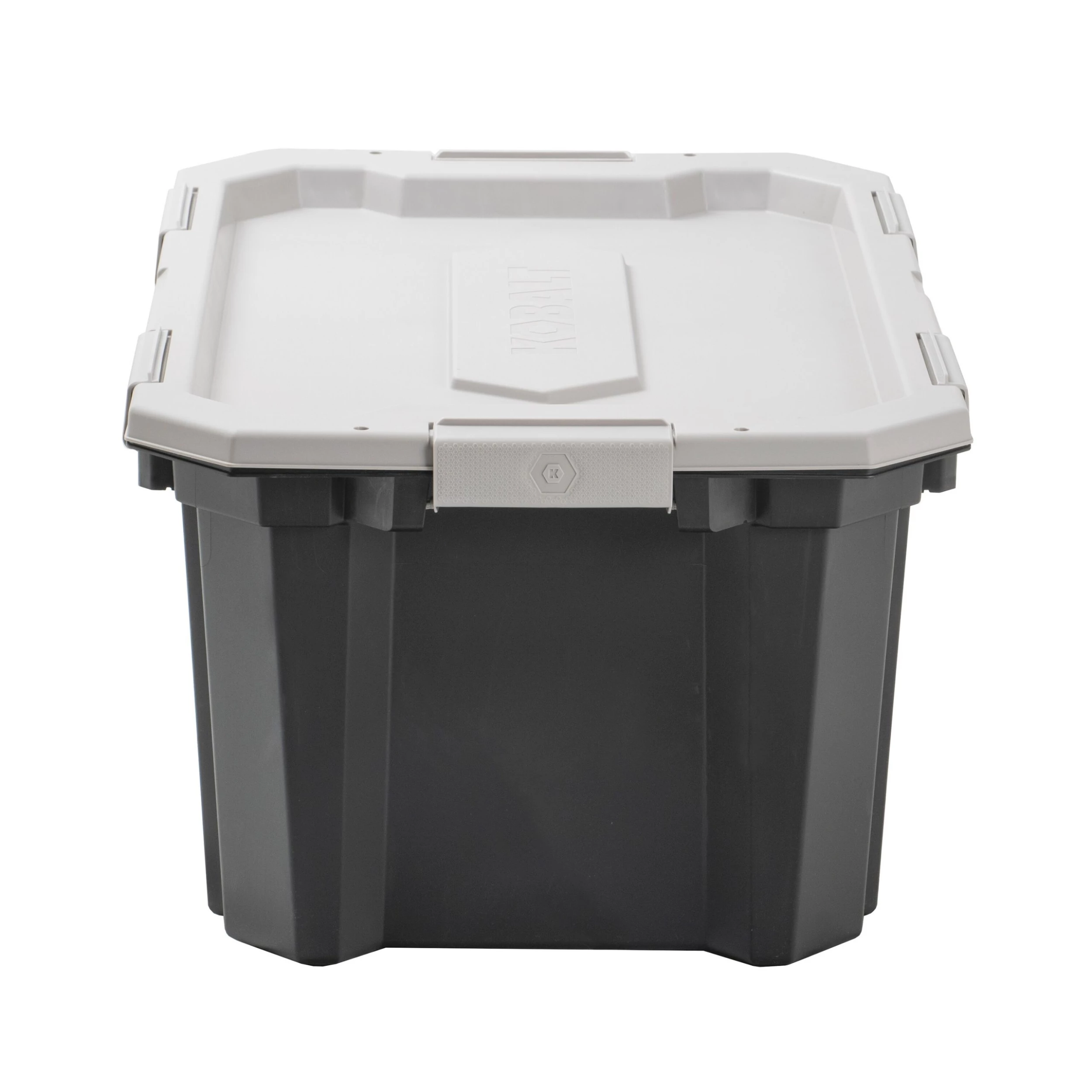 Kobalt Plastic Storage Totes X-large 24-Gallon (96-Quart) Grey Tote Latching Lid 2 Kobalt Plastic Storage Totes X-large 24-Gallon (96-Quart) Grey Tote Latching Lid - Image 2