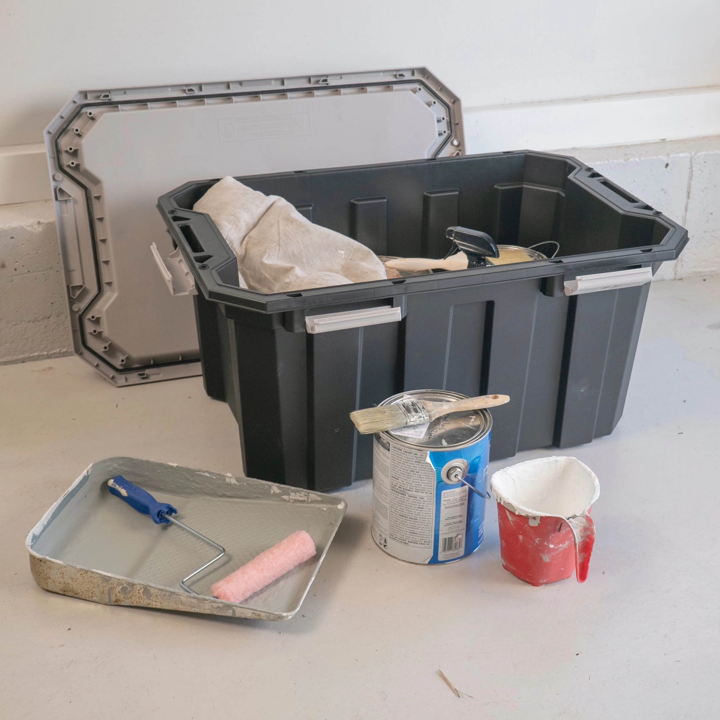 Kobalt Plastic Storage Totes X-large 24-Gallon (96-Quart) Grey Tote Latching Lid 13 Kobalt Plastic Storage Totes X-large 24-Gallon (96-Quart) Grey Tote Latching Lid - Image 13